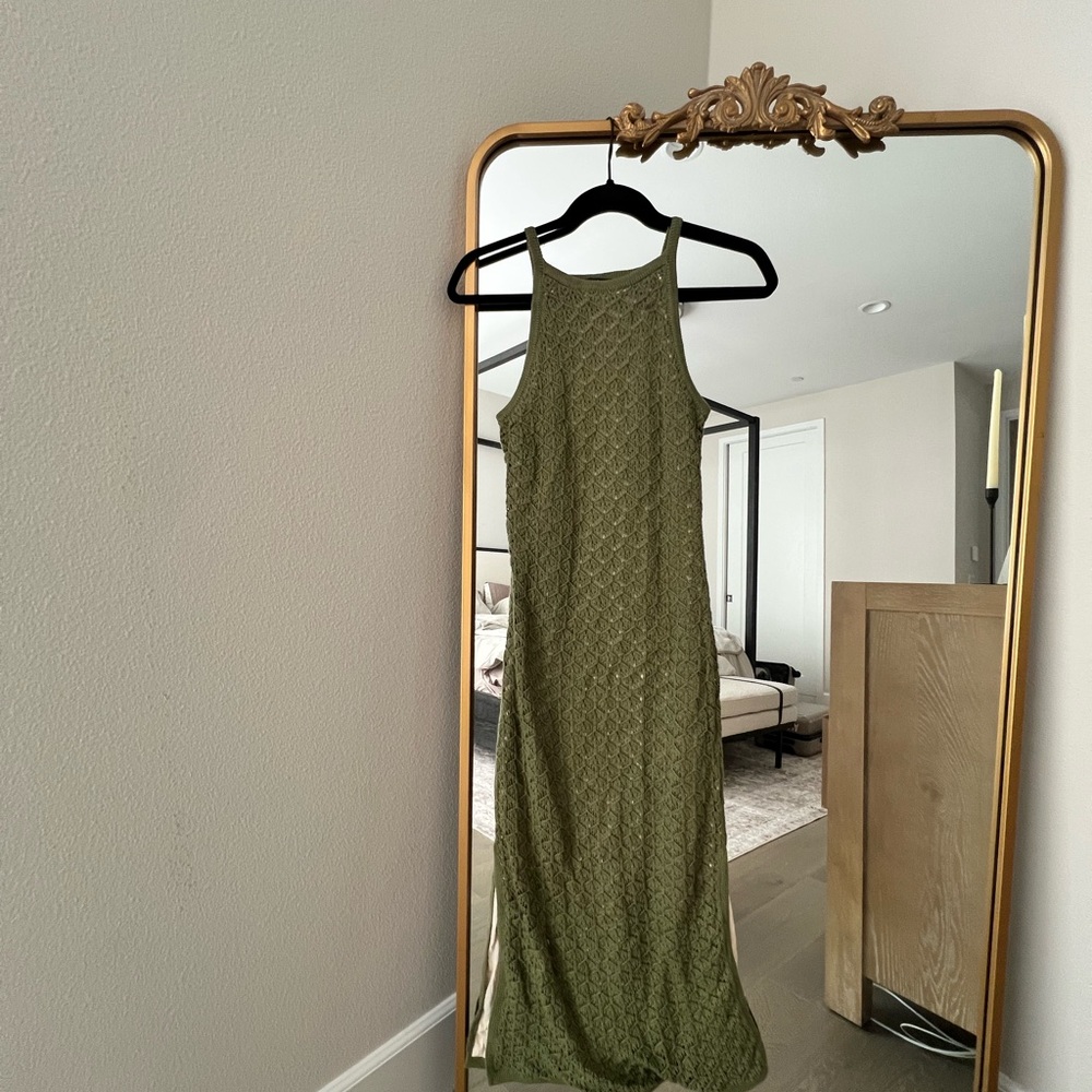 Lulu's Olive Green Knit Tank Top